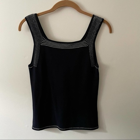 Yansi Fugel Black and Cream Knit Tank - Picture 5 of 5